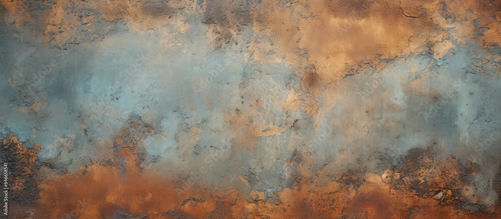Poster a rustic metallic background featuring copper and bronze tones with a weathered, aged look, providin