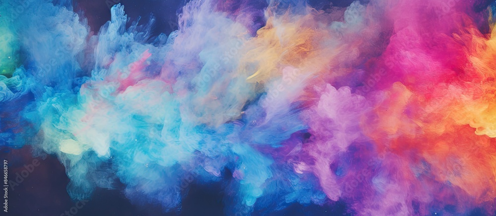 Poster Closeup texture background with abstract spray paint design, ideal for copy space image.