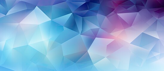 Obraz premium Elegant geometric background in shades of blue, purple, and light blue ideal for business, certificates, banners, templates, and more with copy space image.