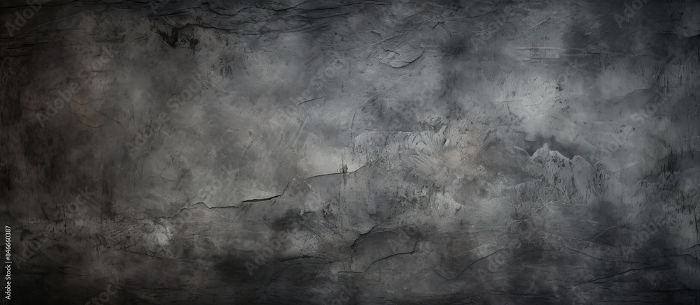Aufkleber vintage web banner or wallpaper with a gloomy, textured rough dark surface resembling an abstract gr