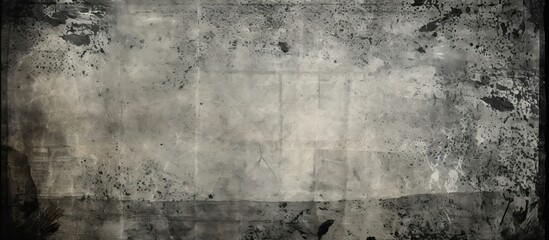 Fototapeta premium Vintage newspaper design with a grungy black and white texture for a scratched poster template on a dark retro papers backdrop, providing a nostalgic feel with a hidden copy space image.