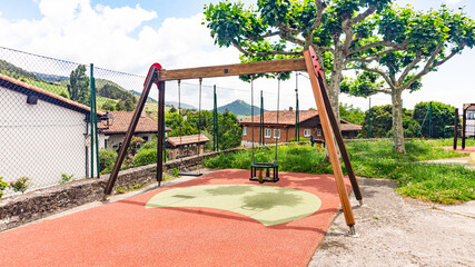 Obraz premium Swing in a village in Spain