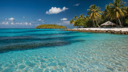 Fototapeta premium beach with trees