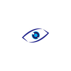 Eye vector logo design template