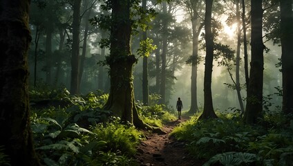  The transformative power of nature's greenery on a character's journey of self-discovery ai_generated