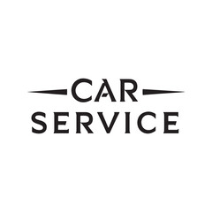 Fototapeta premium Car service text vector