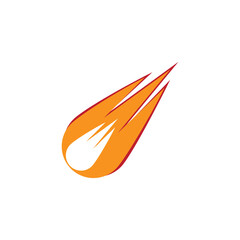 Meteor icon logo design illustration template vector.