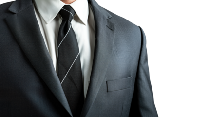 Business suit on a transparent background