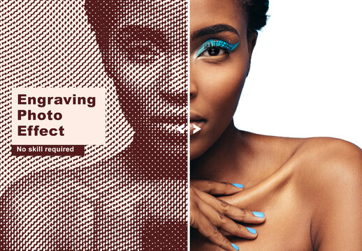 Engraved Photo Effect