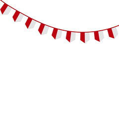 Fototapeta premium Indonesian Flag Decoration