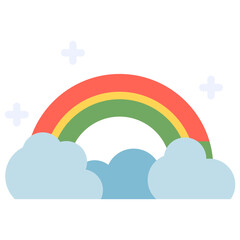 rainbow flat icon