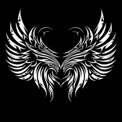 Fototapeta premium tribal vector wings isolated