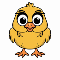 Obraz premium cartoon baby chicken