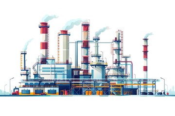 Obraz premium Pipeline of chemical plant