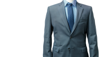 Business suit on a transparent background