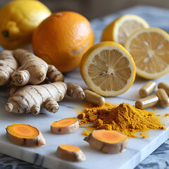 citrus and ginger immunity boosters