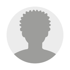 Flat illustration in grayscale. Avatar, user profile, person icon, profile picture. Business profile of a woman. Suitable for social media profiles, icons, screensavers and as a template.. © TA Sydoruk