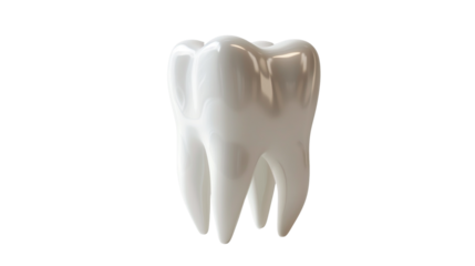 Tooth on a transparent background