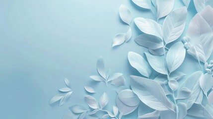 Brand strategy presentation on light blue background