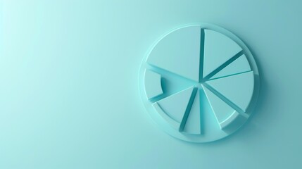 Business impact analysis on light blue background