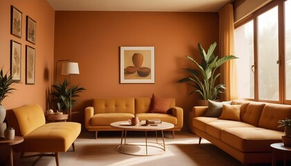 Fototapeta premium minimalist interior design style futuristic home office sleek furniture state of the art technology