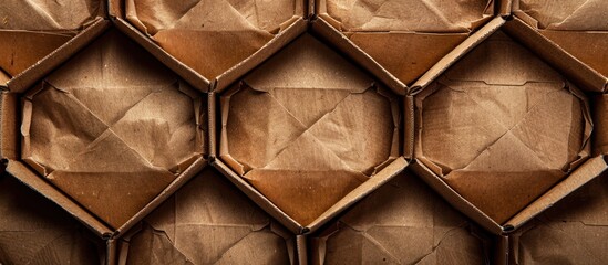 Fototapeta premium Brown carton material used in the paper production process 