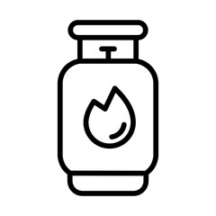 Gas Cylinder Icon Perfect for Industrial and Energy Themes