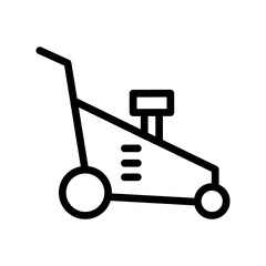 Lawn Mower Icon Perfect for Gardening and Landscaping Illustrations