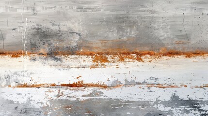 Obraz premium Brown horizontal streak on gray and white background