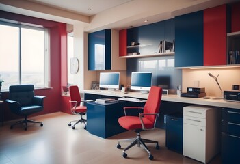 minimalist interior design style futuristic home office sleek furniture state of the art technology