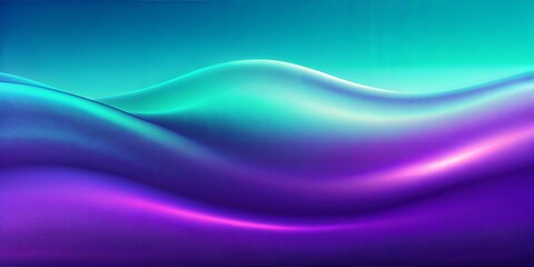 Fototapeta premium grainy gradient background teal blurred wave. Grainy gradient wallpaper color blurred texture wavy 3d header poster banner landing page background design
