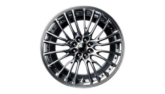 Car rim  isolated on transparent or white background