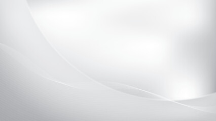 Abstract  white and gray color, modern design stripes background with curve lines, wavy pattern. Vector illustration.