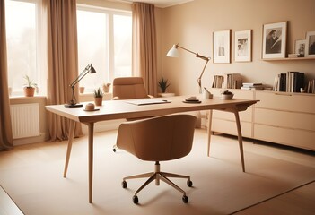 minimalist interior design style futuristic home office sleek furniture state of the art technology