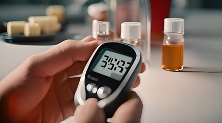 Diabetes Management. Blood Sugar Test