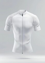 White cycling jersey mockup
