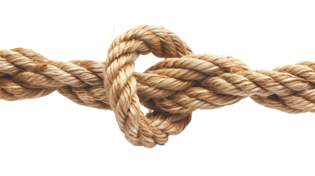 Rope on a transparent background