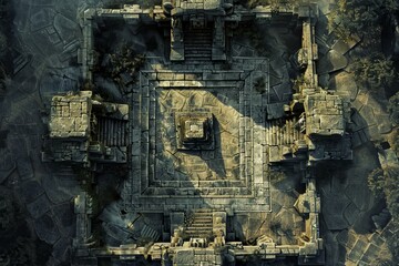 DnD Battlemap Ancient Ruins Battlemap Stylish.