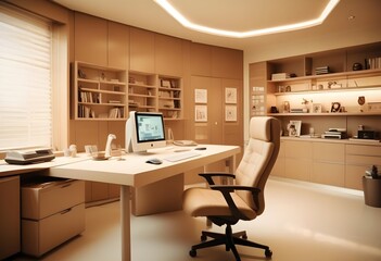 minimalist interior design style futuristic home office sleek furniture state of the art technology