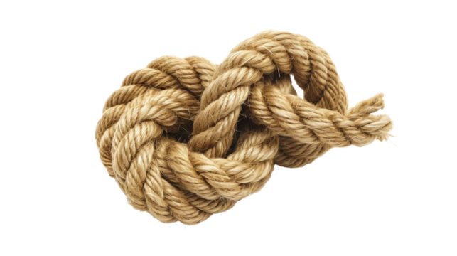Rope on a transparent background