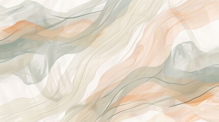 Obraz premium Minimalist abstract bohemian pattern background with delicate lines and soft hues