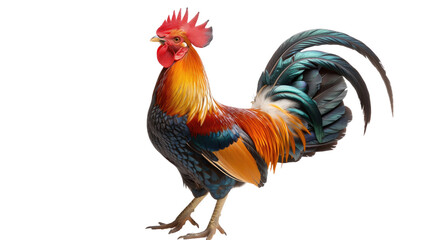 Fototapeta premium Rooster on a transparent background