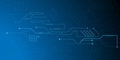 Obraz premium Abstract dots and lines for futuristic world data network concept background. Communication technology and big data visualization. Global network
