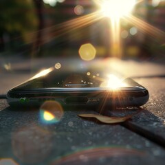 Cell Phone Laying on Ground