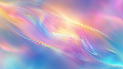 Obraz premium Abstract colorful waves of iridescent hues