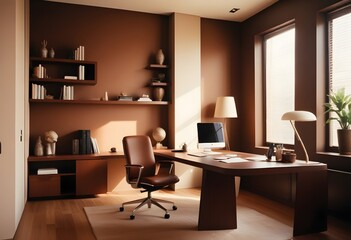 minimalist interior design style futuristic home office sleek furniture state of the art technology