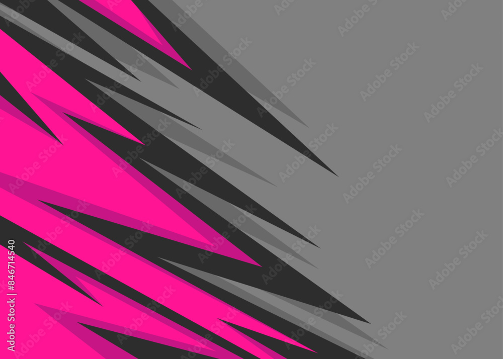 Poster abstract background with jagged spike pattern and with some copy space area