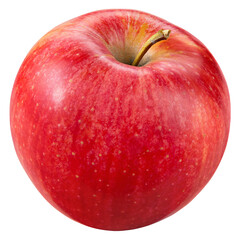 Apple isolated png. Red apple on transparent background. PNG format. Red apple with no background. Full depth of field..