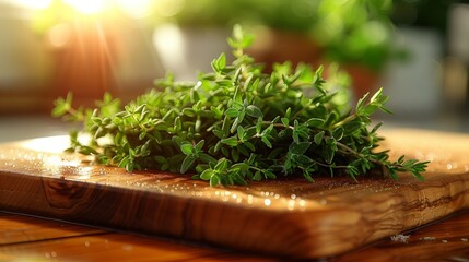 Freshly picked thyme