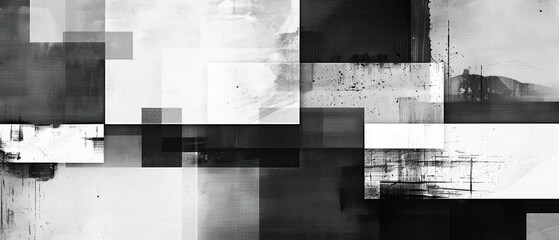 geometric pattern with grey and blue squares, creating a captivating 3D mosaic